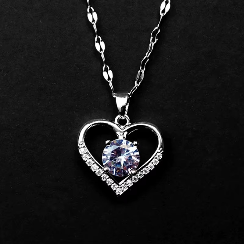 Golden Heart Pendant Necklace